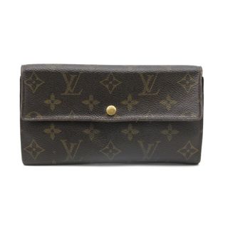 ルイヴィトン(LOUIS VUITTON)のLOUIS VUITTON (ルイ・ヴィトン) ポシェット ポルトモネ クレディ モノグラム M61725 長財布 ウォレット PVC レザー ブラウン 難あり(財布)