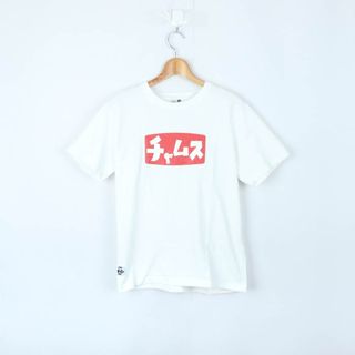 チャムス(CHUMS)のチャムス 半袖Tシャツ トップス カットソー アウトドア メンズ Mサイズ ホワイト CHUMS(Tシャツ/カットソー(半袖/袖なし))