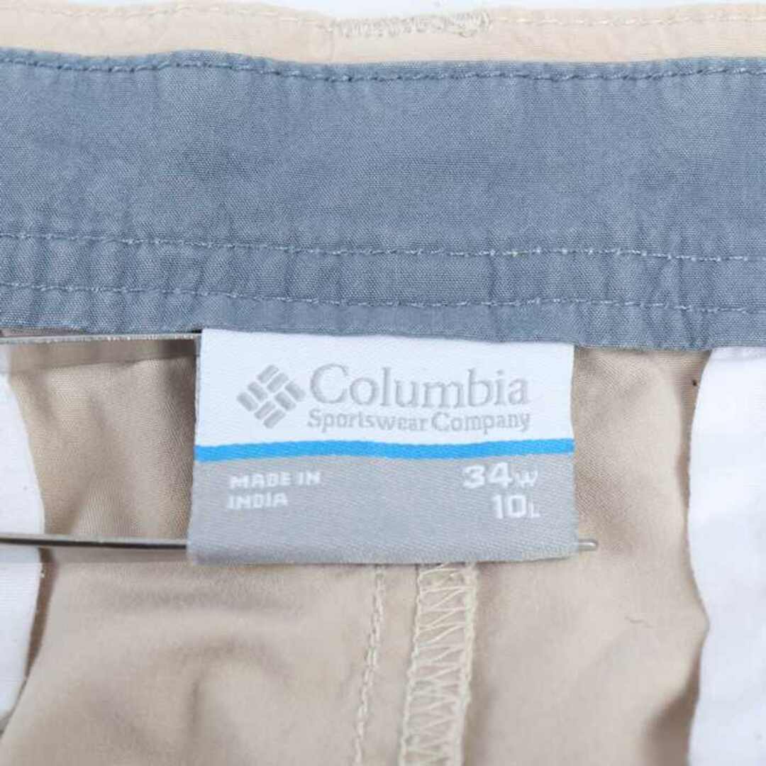 Columbia(コロンビア)のコロンビア ショートパンツハーフパンツ アウトドア メンズ Lサイズ ベージュ Columbia メンズのパンツ(ショートパンツ)の商品写真