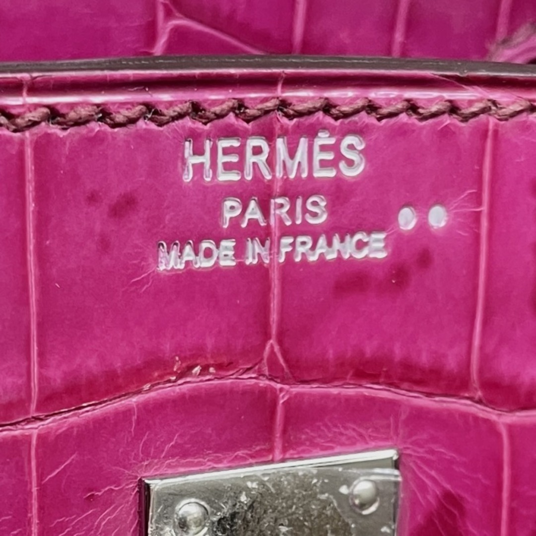 Hermes(エルメス)のエルメス HERMES バーキン25 バーキン 25 バッグ トートバッグ ニロティカス リセ クロコダイル ローズシェヘラザード ピンク シルバー金具 エキゾチック レディースのバッグ(トートバッグ)の商品写真