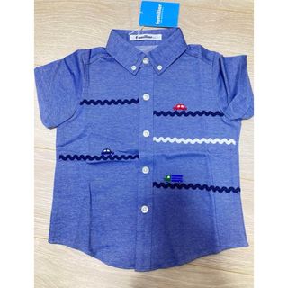 ファミリア(familiar)の新品未使用⭐︎ファミリア　ボタンシャツ　100(Tシャツ/カットソー)