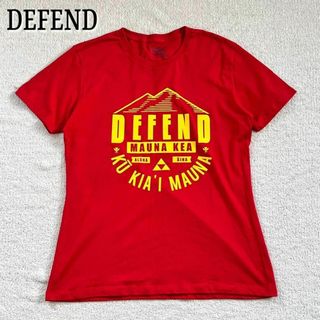 deffend hawaii ハワイ Tシャツ レディース レッド サーフ XL(Tシャツ(半袖/袖なし))