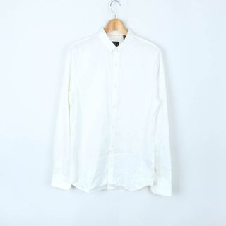 アルマーニエクスチェンジ(ARMANI EXCHANGE)のアルマーニエクスチェンジ 長袖シャツ トップス カットソー SLIM AJUSTTEE メンズ Mサイズ ホワイト ARMANI EXCHANGE(シャツ)