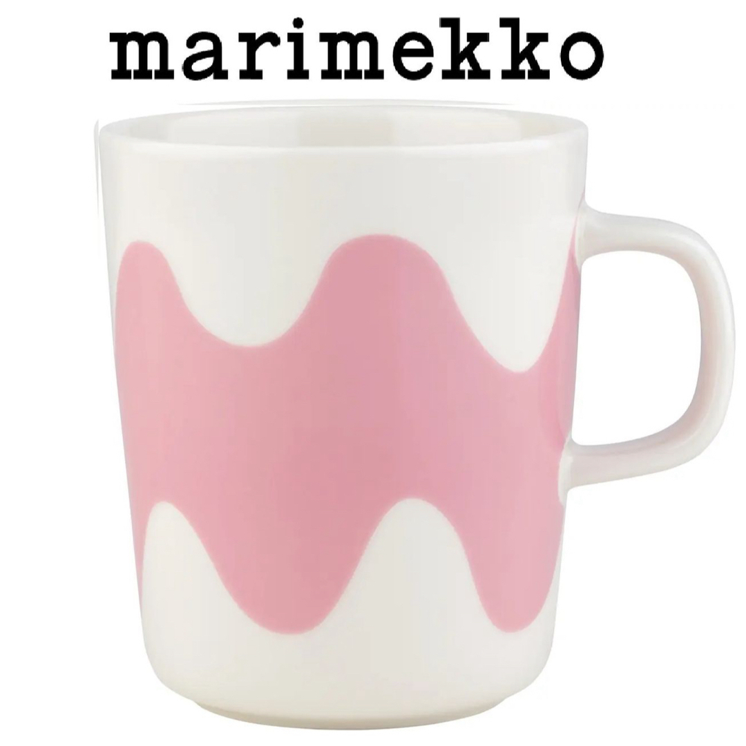 marimekko LOKKI マグカップ ピンク マリメッコ  キッズ/ベビー/マタニティの授乳/お食事用品(マグカップ)の商品写真