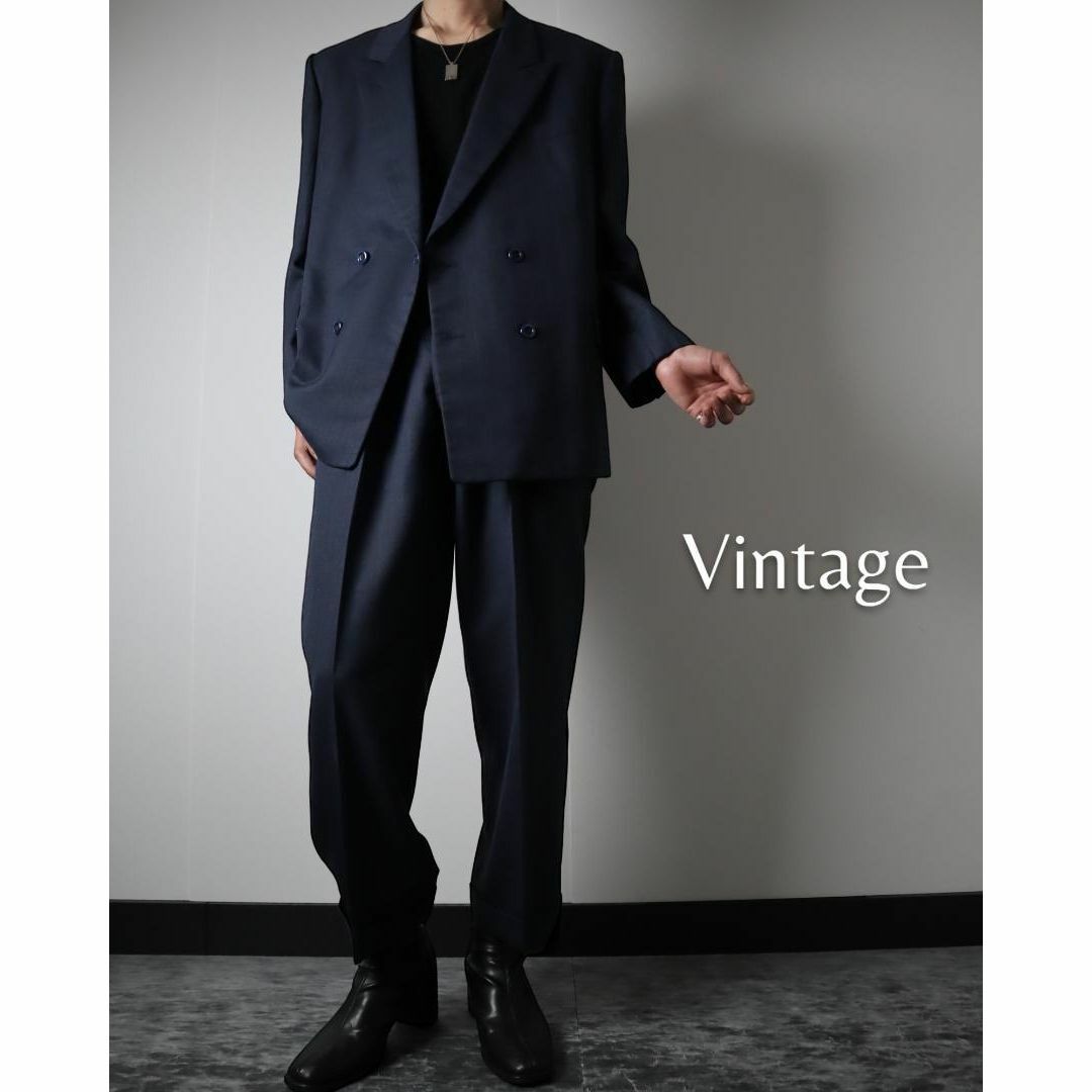 VINTAGE - ヴィンテージ スーツ 成人式 セレモニー ダブルスーツ VINTAGE - ヴィンテージ スーツ 成人式 セレモニー ダブルスーツ