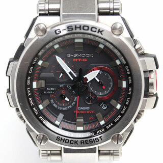 CASIO - CASIO カシオ G-SHOCK MT-G GPSハイブリッド電波  腕時計 ソーラー MTG-S1000D-1A4JF メンズ【中古】