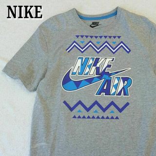 NIKE ナイキ AIR エアー Tシャツ グレー ブルー レトロ