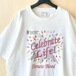 ヴィンテージ(VINTAGE)の00sメキシコ製古着　両面プリント　グラフィック　Tシャツ　シングルステッチ(Tシャツ/カットソー(半袖/袖なし))