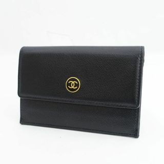 シャネル(CHANEL)のCHANEL / シャネル ◆ココ レザー キーリング付き カードケース コインケース 【財布/サイフ/ウォレット/wallet/コイン】 ブランド【中古】 [0220486552](コインケース)