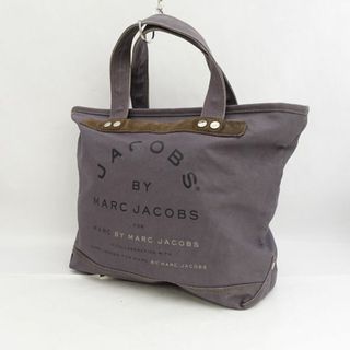 MARC BY MARC JACOBS / マークバイマークジェイコブス ◆トートバッグ/キャンバス×スエード/ロゴ/パープル SM09 【バッグ/バック/BAG/鞄/カバン】 レディースファッション【中古】 [0220486679](トートバッグ)