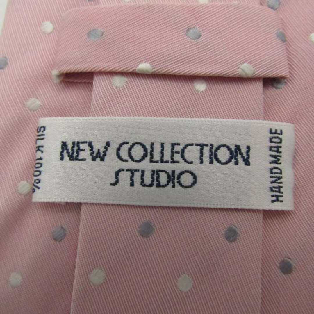 ニューコレクションスタジオ ブランド ネクタイ ドット シルク PO  メンズ ピンク NEW COLLECTION STUDIO メンズのファッション小物(ネクタイ)の商品写真