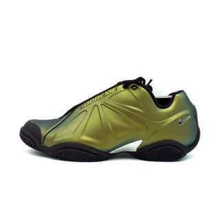 ナイキ(NIKE)のナイキ NIKE × シュプリーム Supreme ■ 【 AIR ZOOM COURTPOSITE Metallic Gold FB8934 700 】 エア ズーム コートポジット ゴールド スニーカー　f21682(スニーカー)