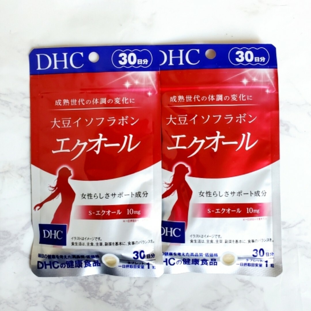 DHC(ディーエイチシー)のDHC  大豆 イソフラボン エクオール 30日分 × 2袋 (60日分) 食品/飲料/酒の健康食品(その他)の商品写真