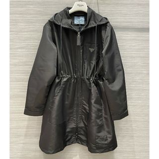 PRADA - 【極美品】レディース　スプリングコートナイロン黒＃＃プラダ＃＃