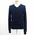 Paul Smith / ポールスミス ◆ニット/Vネック/ウール/ドット柄/ネイビー/サイズXL PJ-5C-62566 【メンズ/MEN/男性/ボーイズ/紳士】 メンズファッション【中古】 [0220487332]