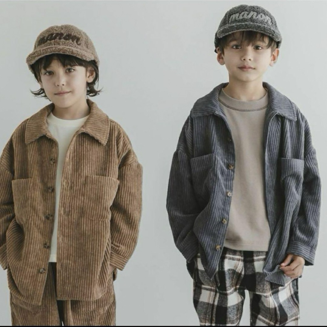 pairmanon(ペアマノン)のペアマノン コーデュロイシャツ キッズ/ベビー/マタニティのキッズ服男の子用(90cm~)(ジャケット/上着)の商品写真