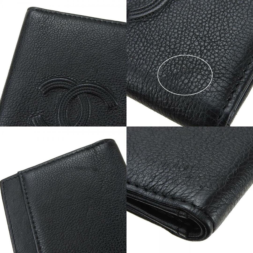 CHANEL(シャネル)の【中古】 シャネル カードケース A70261 グレインカーフレザー ブラック エンボス ココマーク 26番台 レディース 女性 CHANEL レディースのファッション小物(パスケース/IDカードホルダー)の商品写真