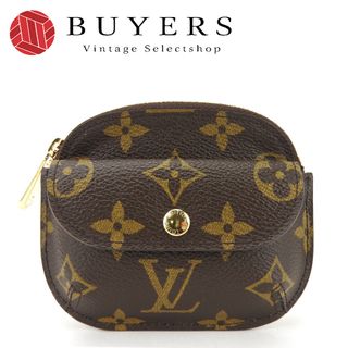 LOUIS VUITTON - 【中古】 ルイ・ヴィトン コインケース ポルトモネ・シリング M60025 モノグラムキャンバス ブラウン ゴールド金具 ポーチ 小物 レディース メンズ LOUIS VUITTON