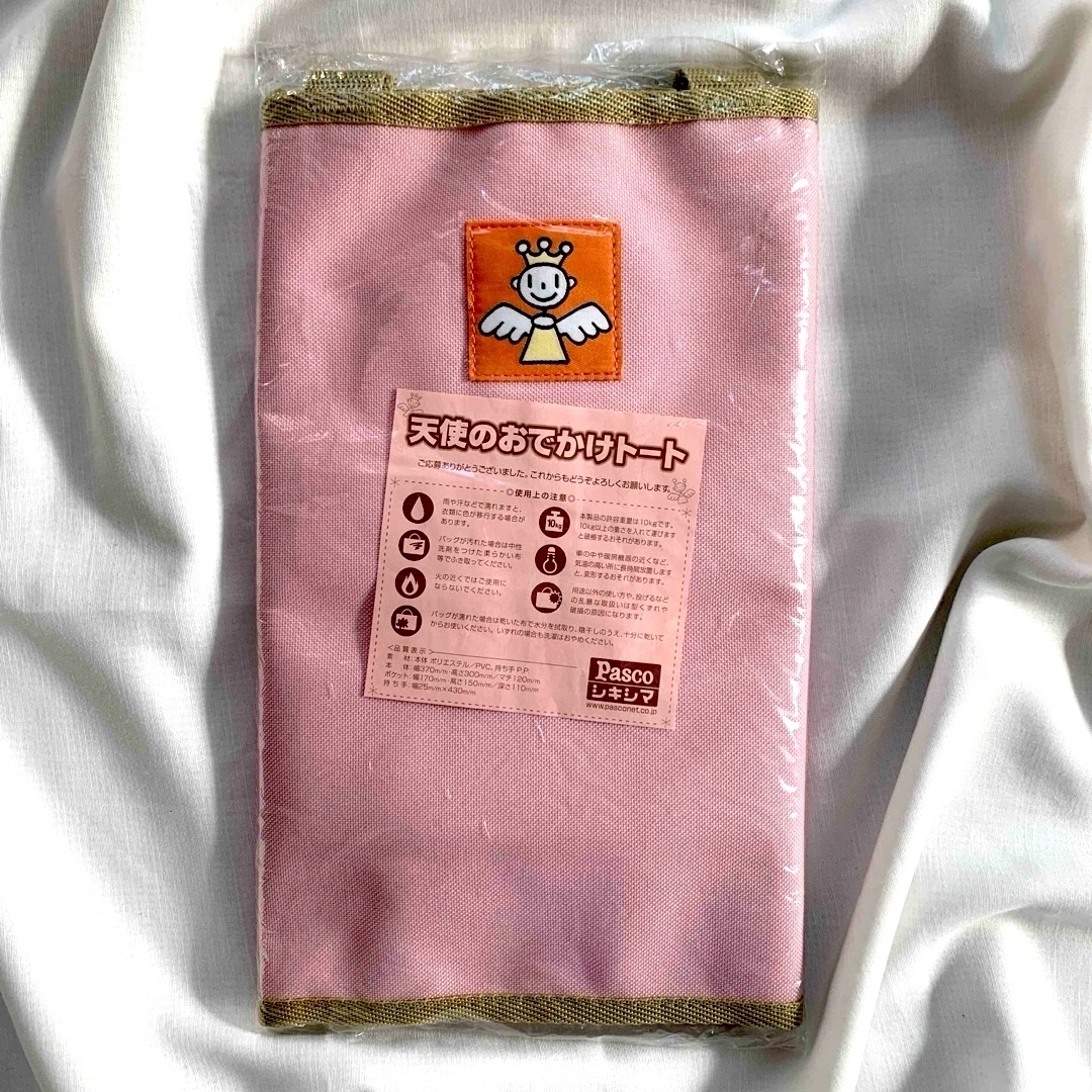 【新品未使用】Pascoパスコ　天使のおでかけトート　エコバッグ　ピンク　非売品 レディースのバッグ(トートバッグ)の商品写真