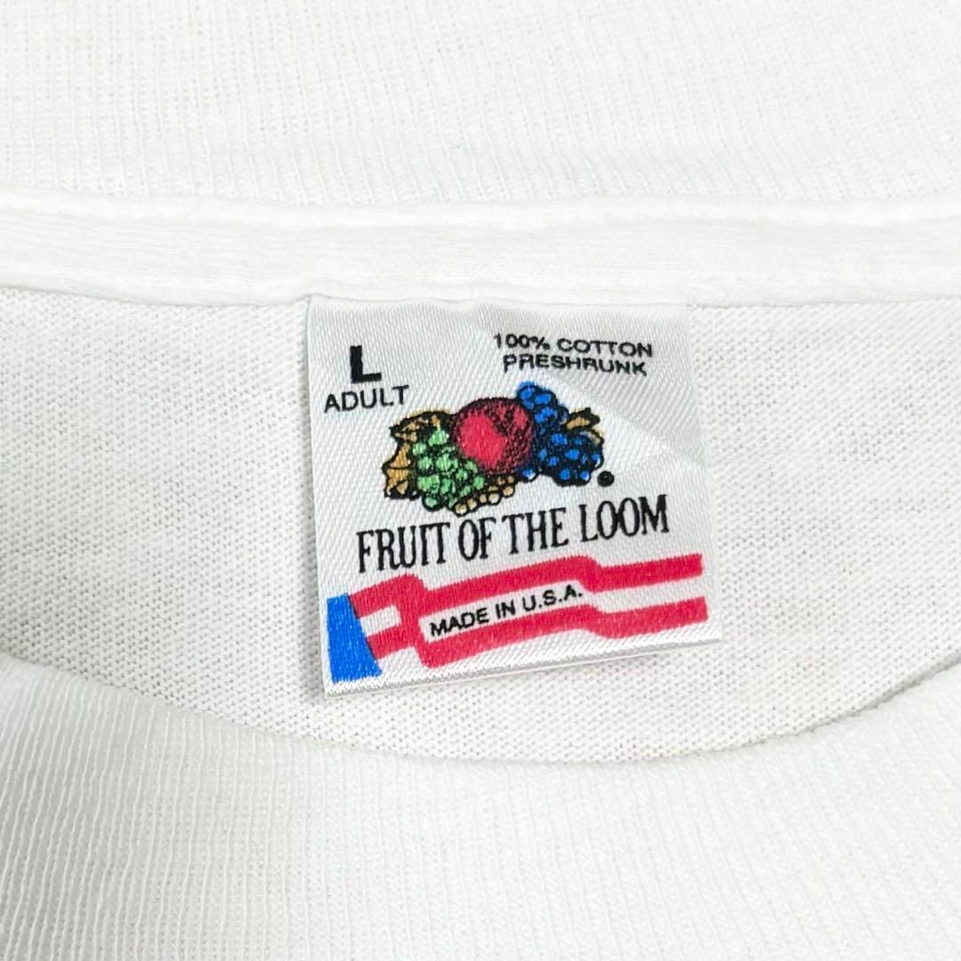 FRUIT OF THE LOOM(フルーツオブザルーム)の90s USA製古着　ヴィンテージ　Tシャツ　ビキニの美女と車　セクシー メンズのトップス(Tシャツ/カットソー(半袖/袖なし))の商品写真