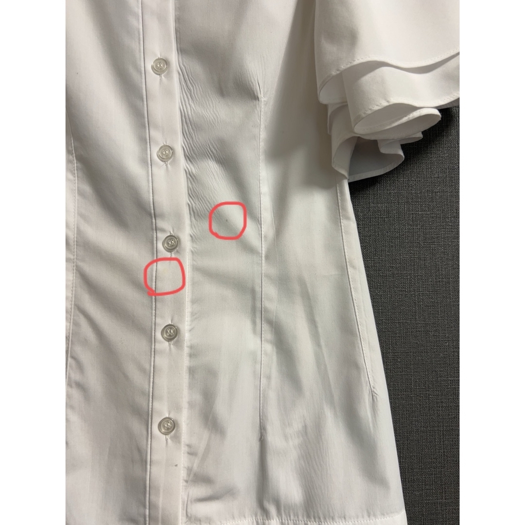 SNIDEL(スナイデル)のダブルスリーブブラウス SNIDEL ホワイト レディースのトップス(シャツ/ブラウス(半袖/袖なし))の商品写真