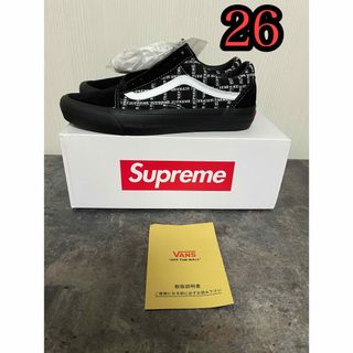 シュプリーム(Supreme)のSUPREME  VANS Old Skool  26 ブラック(スニーカー)