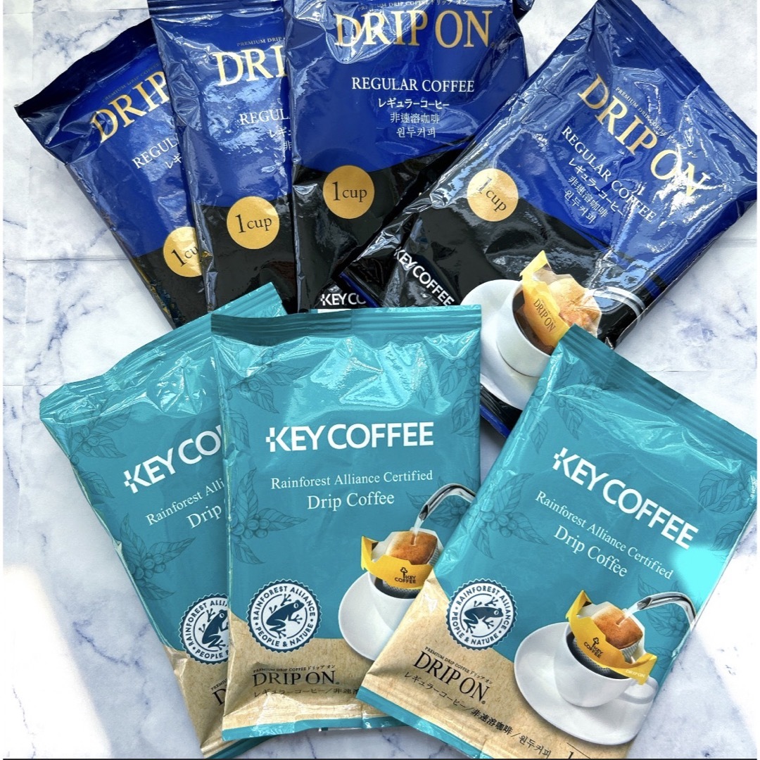 KEY COFFEE(キーコーヒー)のKEY COFFEE ドリップコーヒー 計７袋 食品/飲料/酒の飲料(コーヒー)の商品写真