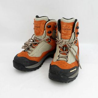 mont bell - mont-bell / モンベル ◆トレッキングシューズ/GORE-TEX/グレー×オレンジ/23.5cm 352045103 【レディース/ガールズ/LADY/女性/婦人】【靴/クツ/シューズ/SHOES】 レディースファッション【中古】 [0220487951]