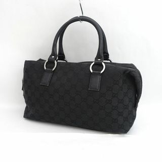 グッチ(Gucci)のGUCCI / グッチ ■GG ハンドバッグ ブラック キャンバス 113-009 -2684 【バッグ/バック/BAG/鞄/カバン】 ブランド【中古】 [0990013105](ハンドバッグ)