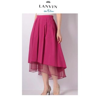 LANVIN en Bleu - 定価2万　ランバンオンブルー　ピンク　フレアスカート