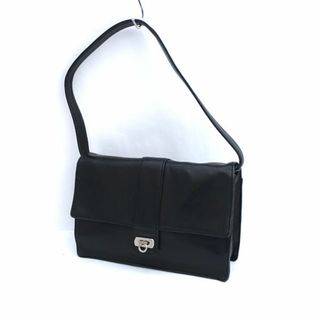 agnes b / アニエスベー ■2WAY バッグ ソフトレザー ブラック ハンドバッグ クラッチバッグ 【バッグ/バック/BAG/鞄/カバン】 ブランド【中古】 [0990013124]