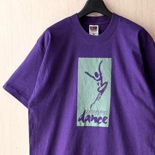 フルーツオブザルーム(FRUIT OF THE LOOM)の90s古着　ヴィンテージ　Tシャツ　グラフィック　コンテンポラリー　ダンス(Tシャツ/カットソー(半袖/袖なし))