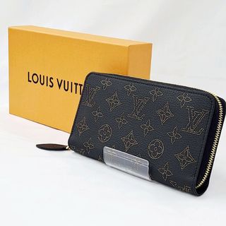 ルイヴィトン(LOUIS VUITTON)のルイヴィトン 長財布 ジッピーウォレット マヒナ ノワール M82645 箱・袋(財布)