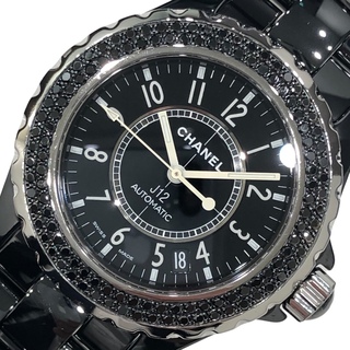 シャネル(CHANEL)の　シャネル CHANEL J12 H0942 ブラック セラミック メンズ 腕時計(その他)