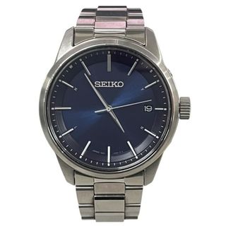 セイコー(SEIKO)のSEIKO セイコー ソーラー電波時計 SBTM253 7B24-0BR0 セイコーセレクション ブルー メンズ 箱付 稼働品 【美品】 22404K321(腕時計(アナログ))