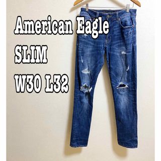 アメリカンイーグル／スリム／W30×L32／ストレッチあり