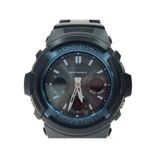 カシオ(CASIO)の▼▼CASIO カシオ メンズ腕時計 電波ソーラー デジアナウォッチ G-SHOCK Gショック メタルプラスチックベルト AWG-M100BC(腕時計(アナログ))