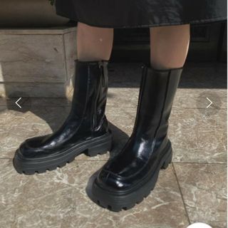 アメリヴィンテージ(Ameri VINTAGE)の【新品未使用】Ameri SHARK SOLE SQUARE BOOTS　S(ブーツ)