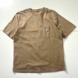 カーハート(carhartt)のcarhartt 半袖 ポケット Tシャツ ブラウン カーハート メンズ L(Tシャツ/カットソー(半袖/袖なし))