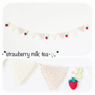 ⋆*more strawberry milk tea garland⋆ฺ｡*(ガーランド)