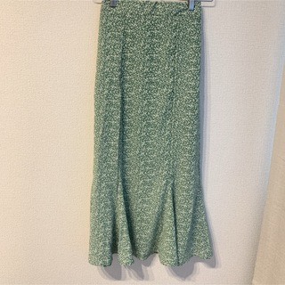 MURUA - 小花柄　ソフトマーメイドスカート 