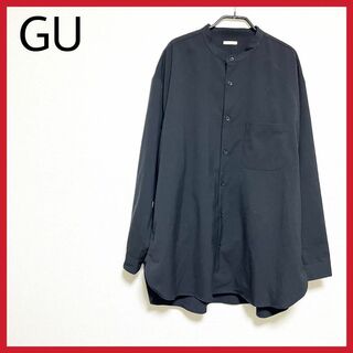 ジーユー(GU)のGU　オーバーサイズシャツ　長袖　ポケット付き　シワになりにくい　アウターも　●(シャツ/ブラウス(長袖/七分))