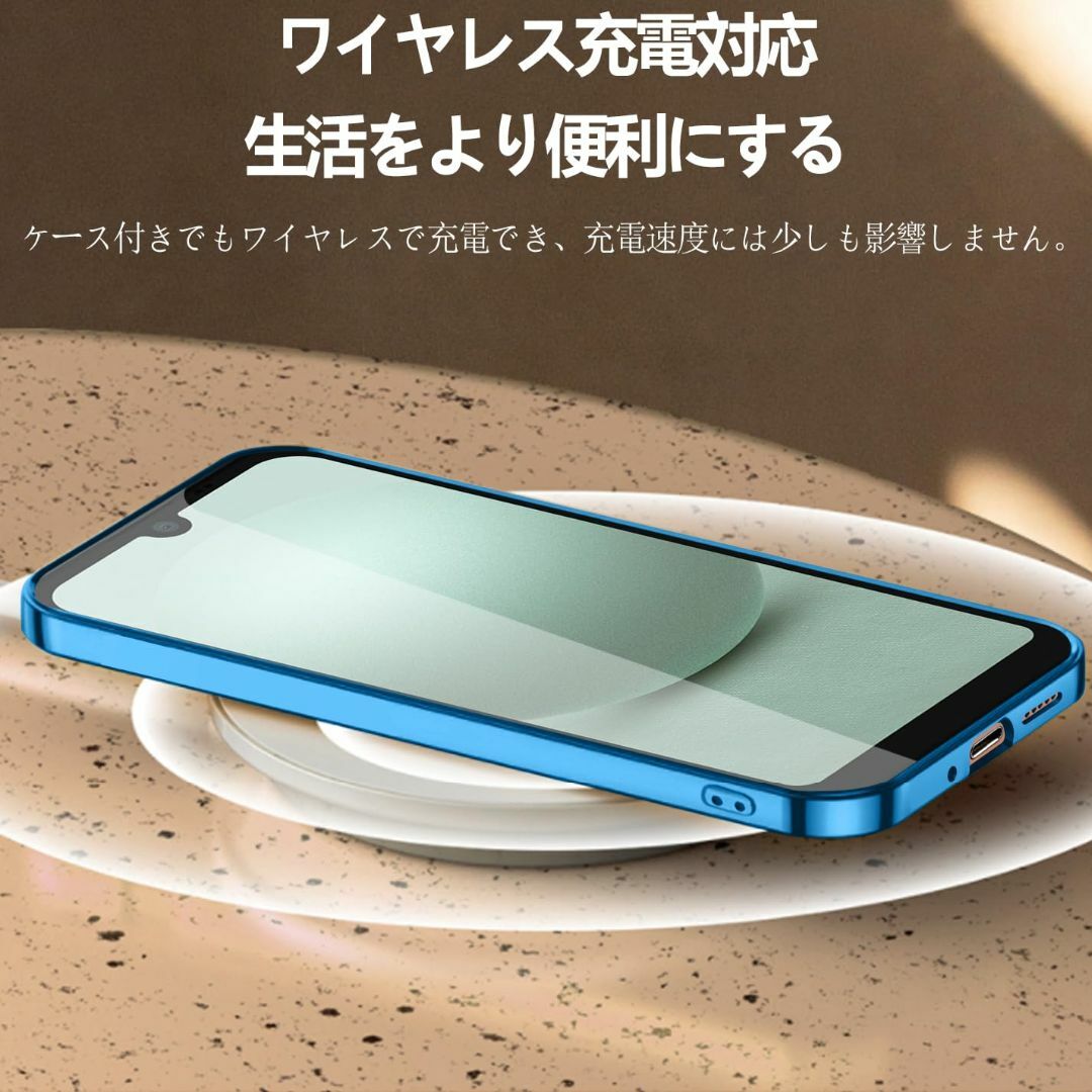 【サイズ:AQUOSwish3_色:ブルー】AQUOS Wish3 ケース AQ スマホ/家電/カメラのスマホアクセサリー(その他)の商品写真