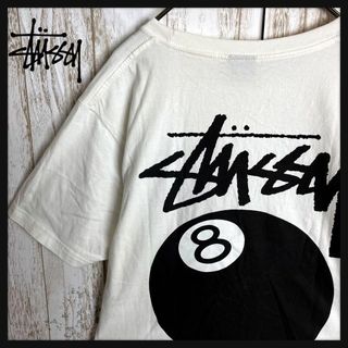 ステューシー(STUSSY)の【即完売モデル】ステューシー⭐︎8ボール両面プリントTシャツ 人気デザイン M(Tシャツ/カットソー(半袖/袖なし))