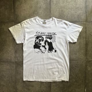 ギルダン(GILDAN)のGILDAN ギルタン バンドtシャツ ソニックユース ホワイト L(Tシャツ/カットソー(半袖/袖なし))