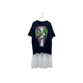 remake tulle T-shirt one-piece リメイク ビッグTシャツ プリントT ワンピース LUCK OF THE IRISH レディース ヴィンテージ 6(ロングワンピース/マキシワンピース)