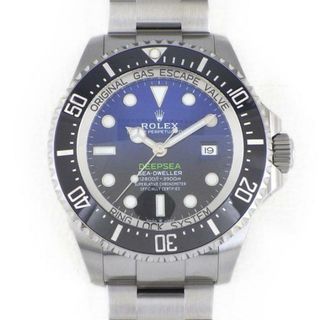 ロレックス(ROLEX)のロレックス Rolex 腕時計 シードゥエラー ディープシー 126660 ルーレット刻印 Dブルー文字盤 デイト カレンダー 逆回転防止ベゼル オイスターブレス SS 自動巻き 【箱・保付き】 【中古】(腕時計(アナログ))