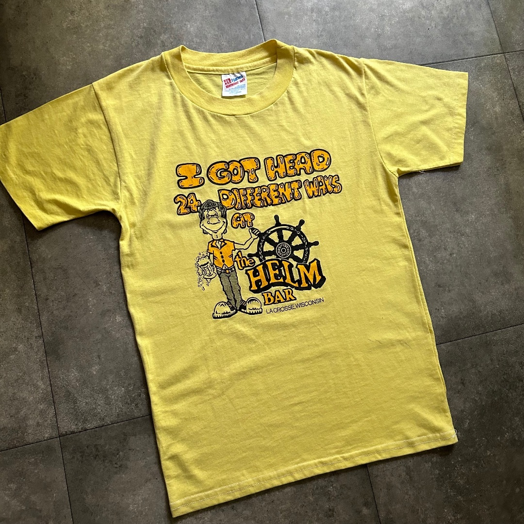 90s USA製 Hanes Tシャツ Hanes - 90s Hanes ヘインズ tシャツ USA製 イエロー XL グッド
