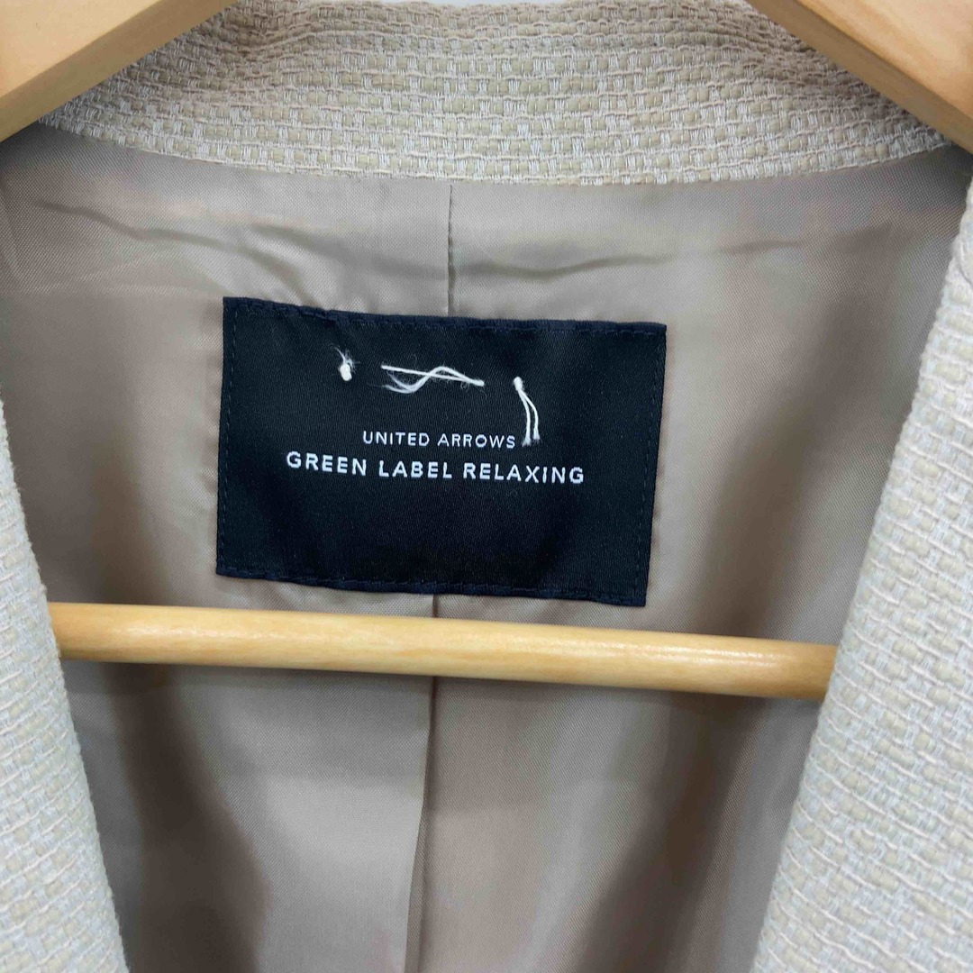 UNITED ARROWS green label relaxing(ユナイテッドアローズグリーンレーベルリラクシング)のUNITED ARROWS green label relaxing ユナイテッドアローズグリーンレーベルリラクシング レディース テーラードジャケット スカート セットアップ ベージュ レディースのフォーマル/ドレス(スーツ)の商品写真