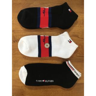 トミーヒルフィガー(TOMMY HILFIGER)の新品トミーヒルフィガーTOMMY HILFIGERメンズ3足セット2849(ソックス)